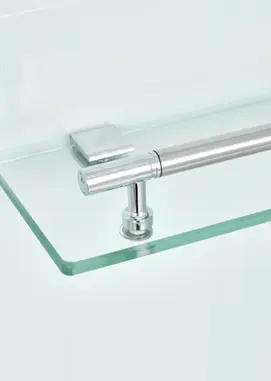 Фото Душевая кабина DTO 80x80 LK815GM с гидромассажем, стекло матовое, профиль хром матовый