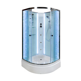 Душевая кабина DTO 80x80 EM2780NLED+GM с гидромассажем 