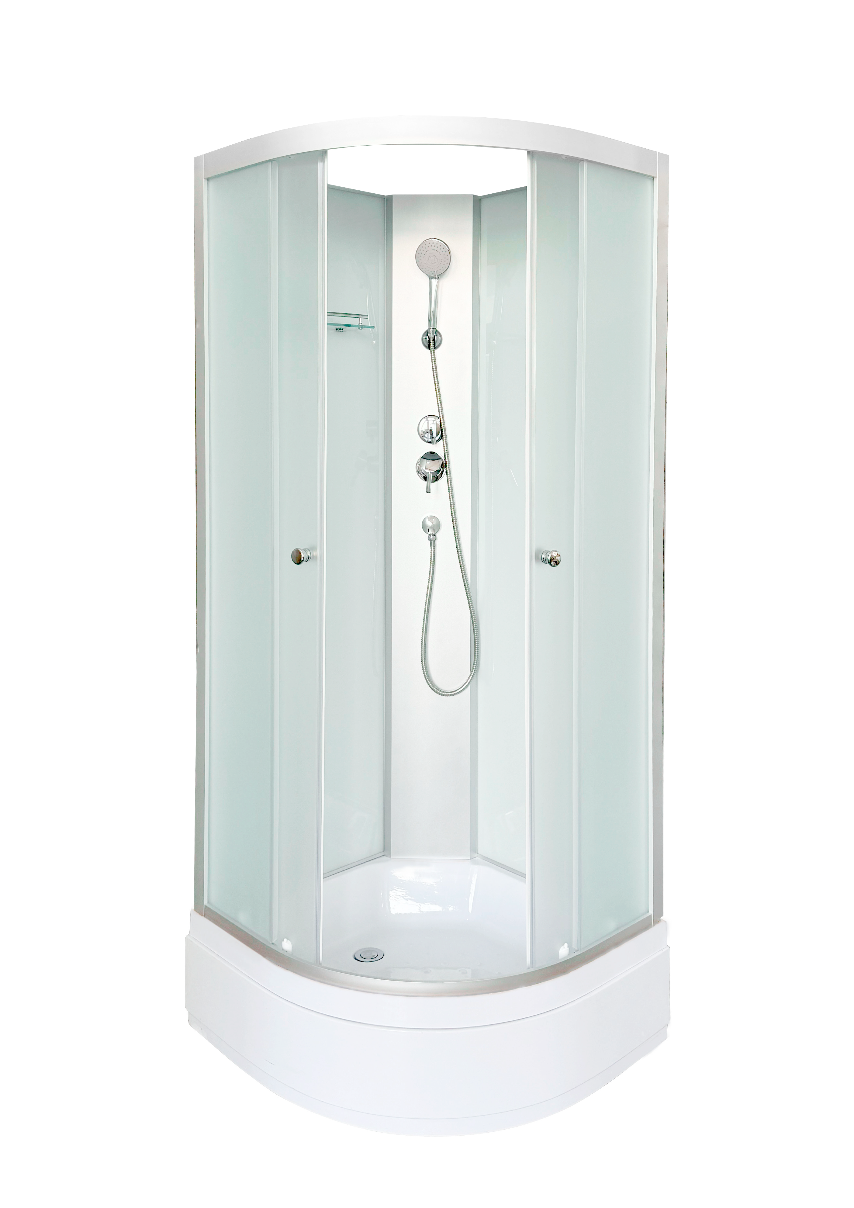 Душевая кабина DTO LM 100x100 LM710N стекло матовое, профиль матовый хром