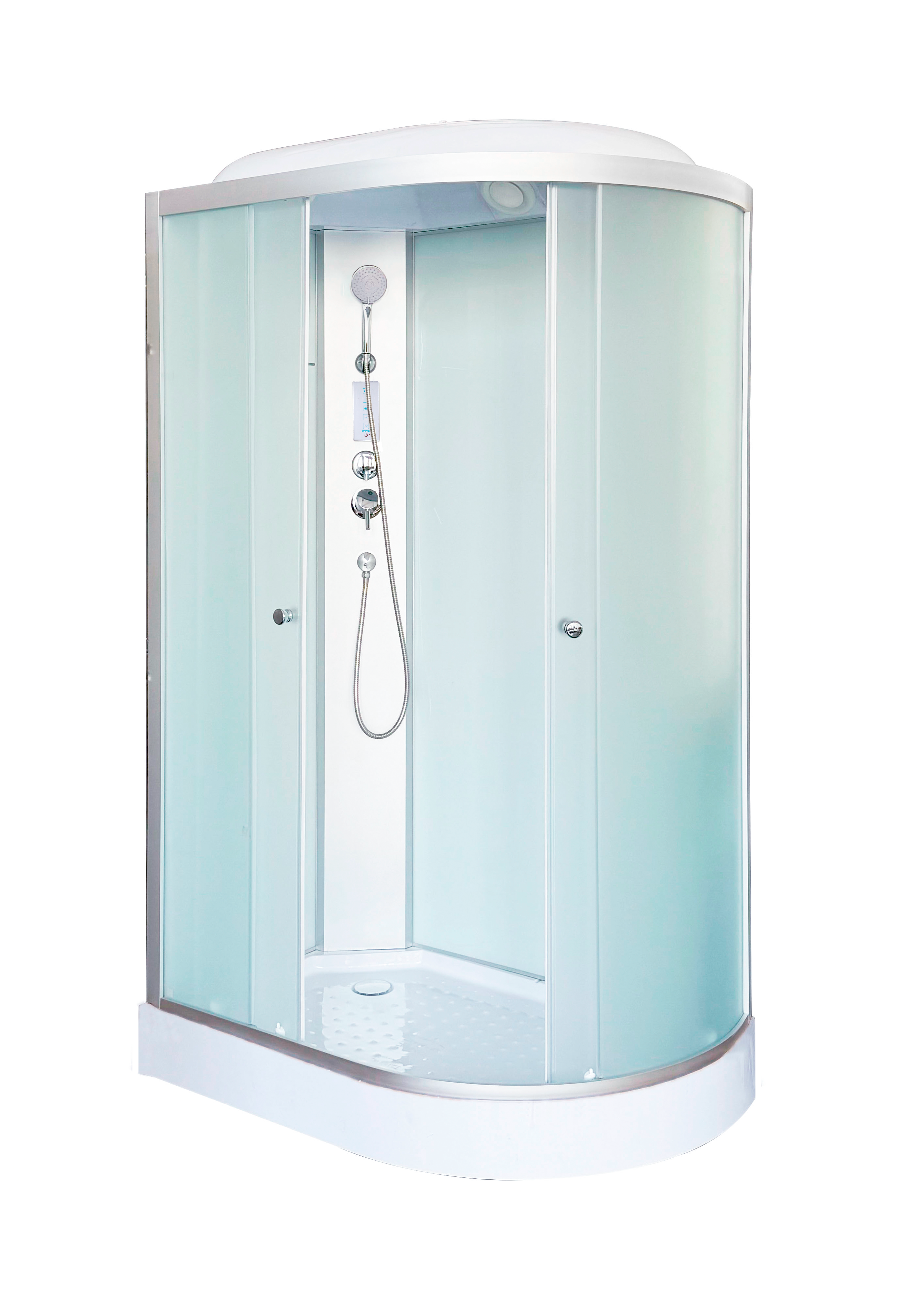 Душевая кабина DTO LM 120x80 LM902LEL левая, стекло матовое, профиль матовый хром