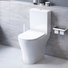 Унитаз-компакт Damixa Sirius DX86C8600SC белый, с крышкой микролифт