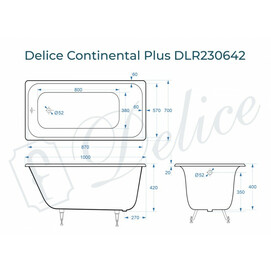    Delice Continental 100x70 DLR230642 