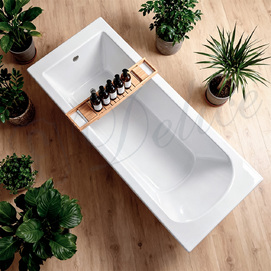 Фото Ванна из литьевого мрамора Delice Scandi 175x70 DLR330028-G белая глянцевая 