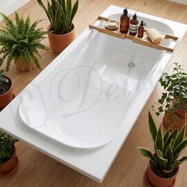 Фото Ванна из литьевого мрамора Delice Triumph 170x75 DLR330011-M белая матовая