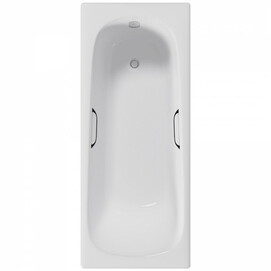 Чугунная ванна Delice Continental 140x70 DLR230619R с отверстиями под ручки, белая