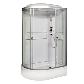 Душевая кабина DTO 120x80 L520R стекло прозрачное, профиль хром