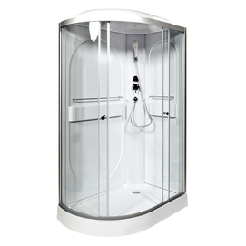 Душевая кабина DTO 120x80 L602R стекло прозрачное, профиль хром