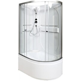 Душевая кабина DTO 120x80 L620LN стекло прозрачное, профиль хром