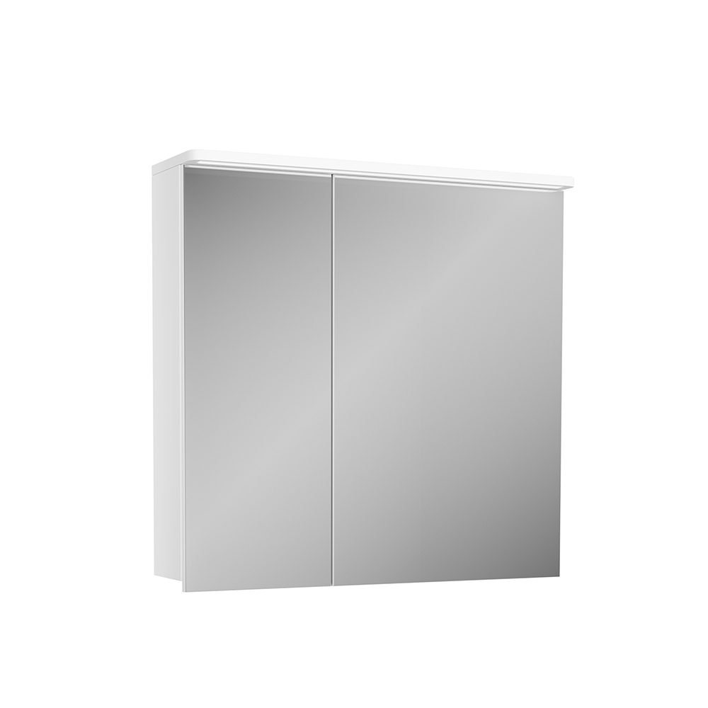 Зеркальный шкаф Diborg Katarine 70х70 77.4104 с подсветкой, белый