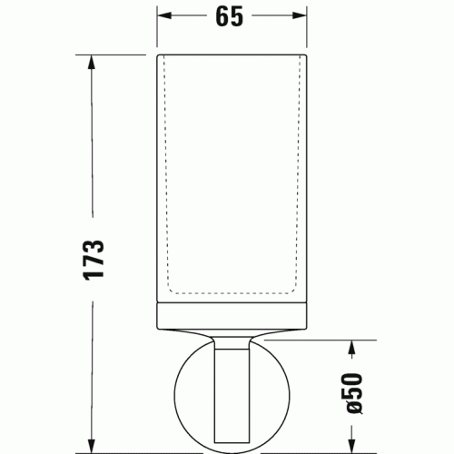 Стакан для зубных щеток Duravit Starck T 99311000, хром - фото 3