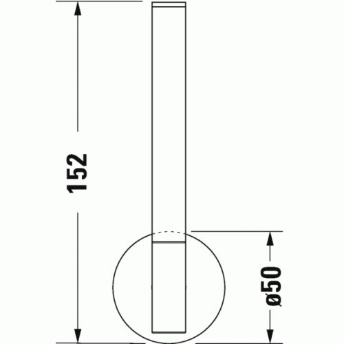 Бумагодержатель Duravit Starck T 99394600, черный матовый - фото 2