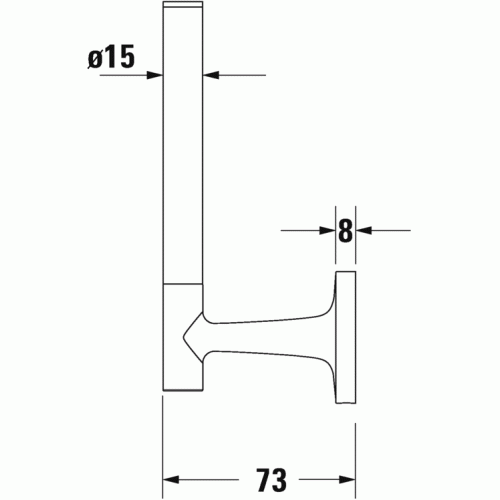 Бумагодержатель Duravit Starck T 99394600, черный матовый - фото 3