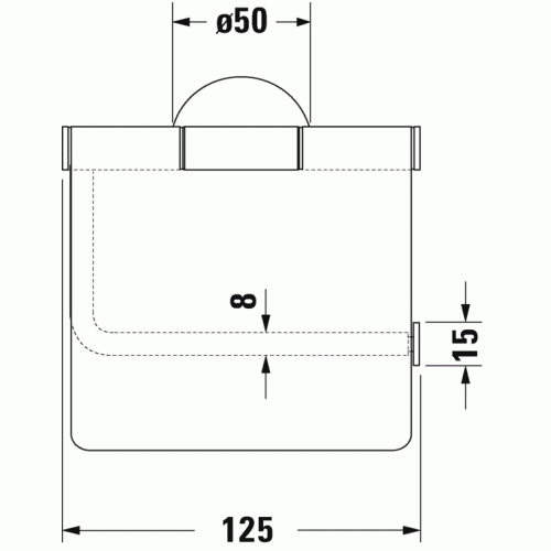 Бумагодержатель Duravit Starck T 99404600, черный матовый - фото 3