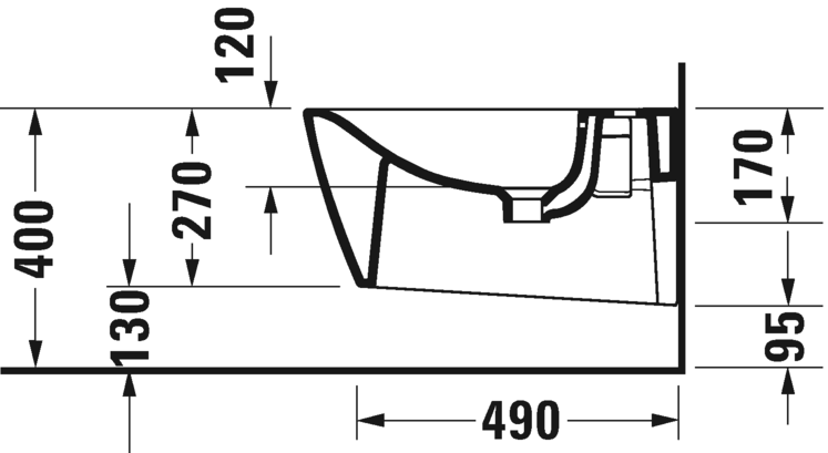 Биде подвесное Duravit Viu 2292150000, цвет белый - фото 3