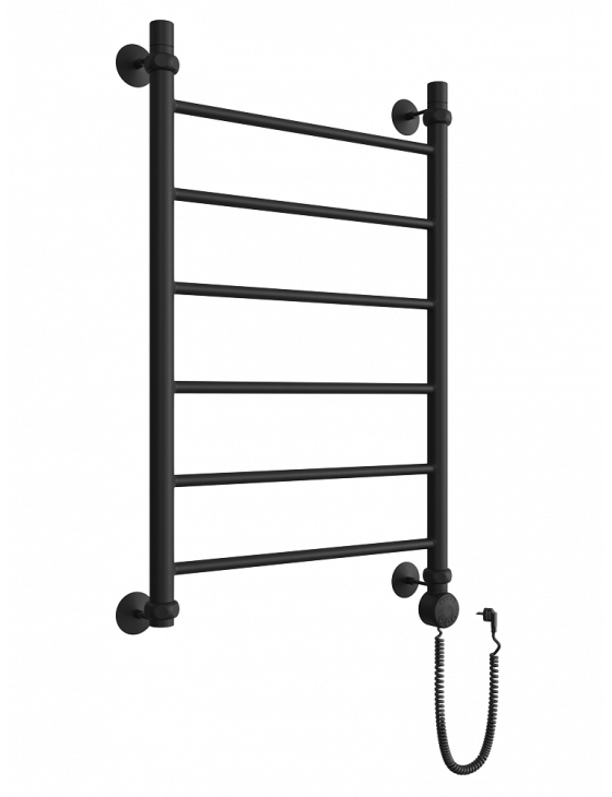 Полотенцесушитель электрический Двин J 80x50 4627170784842 чёрный матовый, размер 80x50 - фото 2