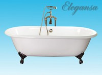 Чугунная ванна Elegansa Gretta bronze 170x75