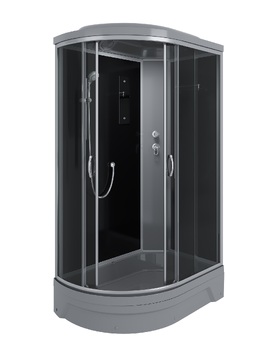 Душевая кабина Erlit 120x80 ER351226R-C2-RUS_GRAY стекло тонированное, профиль сатин, поддон серый