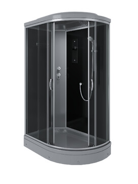 Душевая кабина Erlit 120x80 ER3512PL-C2-RUS_GRAY стекло тонированное, профиль сатин, поддон серый