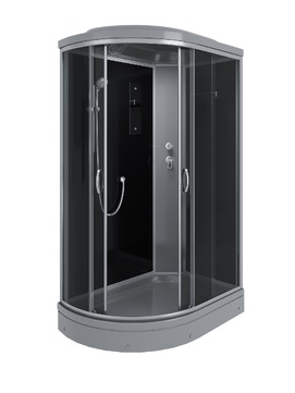 Душевая кабина Erlit 120x80 ER3512PR-C2-RUS_GRAY стекло тонированное, профиль сатин, поддон серый
