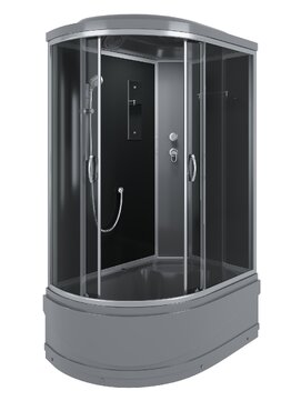 Душевая кабина Erlit 120x80 ER3512TPR-C2-RUS_GRAY стекло тонированное, профиль сатин, поддон серый