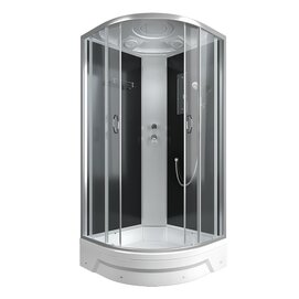 Душевая кабина Erlit 90x90 ER350926-C2-RUS стекло тонированное, профиль сатин
