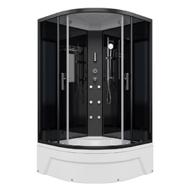 Душевая кабина Erlit 90x90 ER570926-C24-RUS стекло тонированное, профиль черный