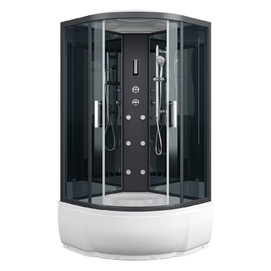 Душевая кабина Erlit 90x90 ER5709TP-C24-RUS стекло тонированное, профиль черный