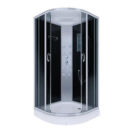 Душевая кабина Erlit 90x90 ER3509PF-C2-RUS стекло тонированное, профиль сатин