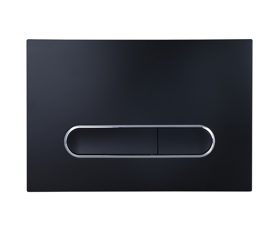 Кнопка для инсталляции Esbano 24.5 см ESINOVL17MB черная матовая, цвет черный