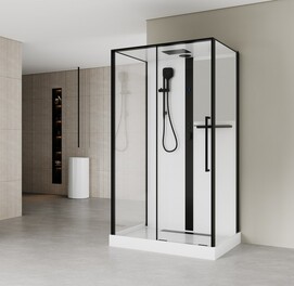 Душевая кабина Esbano ESO PREMIUM 115x90 ESO-OPUS-1159 стекло прозрачное, профиль черный матовый