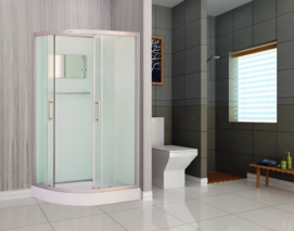 Душевая кабина Esbano Elegancia 115х85 EST-115C (RIGHT) без крыши, стекло матовое, профиль хром