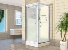Душевая кабина Esbano Slide 110x90 EST-SLIDE-1190CKR стекло прозрачное, профиль матовый хром