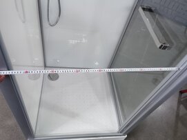 Фото Душевая кабина Esbano Slide 90x90 EST-SLIDE-90CKR стекло прозрачное, профиль матовый хром