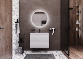 Мебель для ванной комнаты Эстет Bali Wave 75 см белая, подвесная