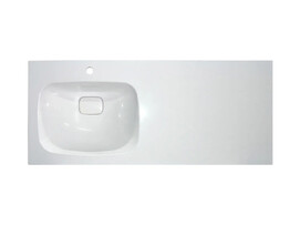 Раковина накладная Эстет Барселона silk 120 см ФР-00014914 белая, левая