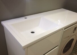 Фото Тумба с раковиной Эстет Dallas Luxe 100 см, подвесная, 2 ящика