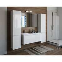 Мебель для ванной Эстет Dallas Luxe 120 подвесная 1 ящ. белая L