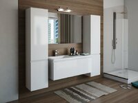 Мебель для ванной Эстет Dallas Luxe 140 подвесной 1 ящик L белый