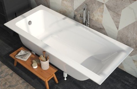 Ванна из литьевого мрамора Эстет Дельта 160А slim 160х70 ФР-00015334 белая 56180₽