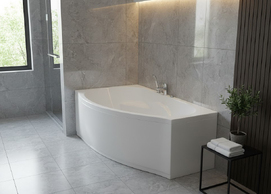 Фото Ванна из литьевого мрамора Эстет Грация L 170x94 ФР-00000629 левая, угловая