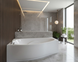 Фото Ванна из литьевого мрамора Эстет Грация L 170x94 ФР-00000629 левая, угловая