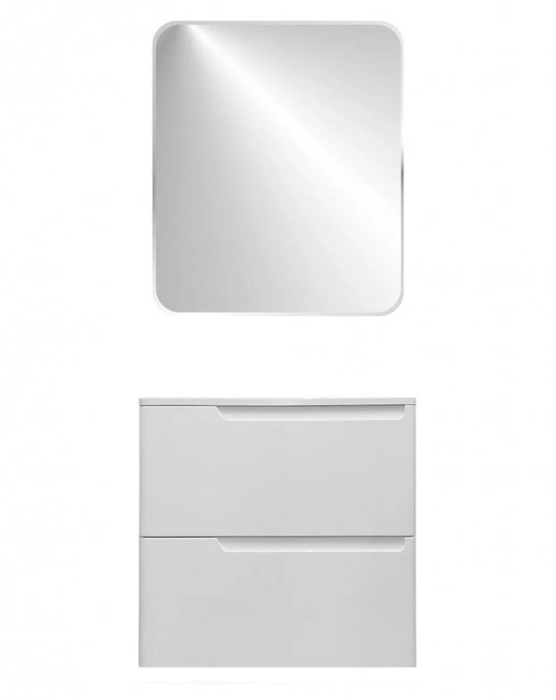 Мебель для ванной комнаты Эстет Kare Luxe 60 подвесной 2 ящика, цвет белый - фото 2