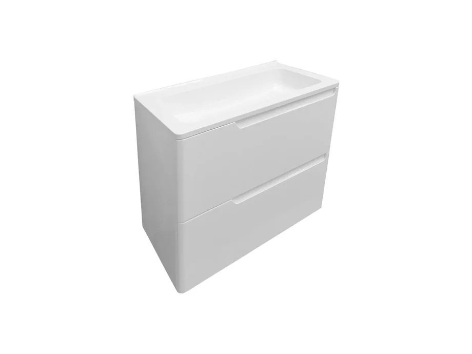 Мебель для ванной комнаты Эстет Kare Luxe 60 подвесной 2 ящика, цвет белый - фото 3