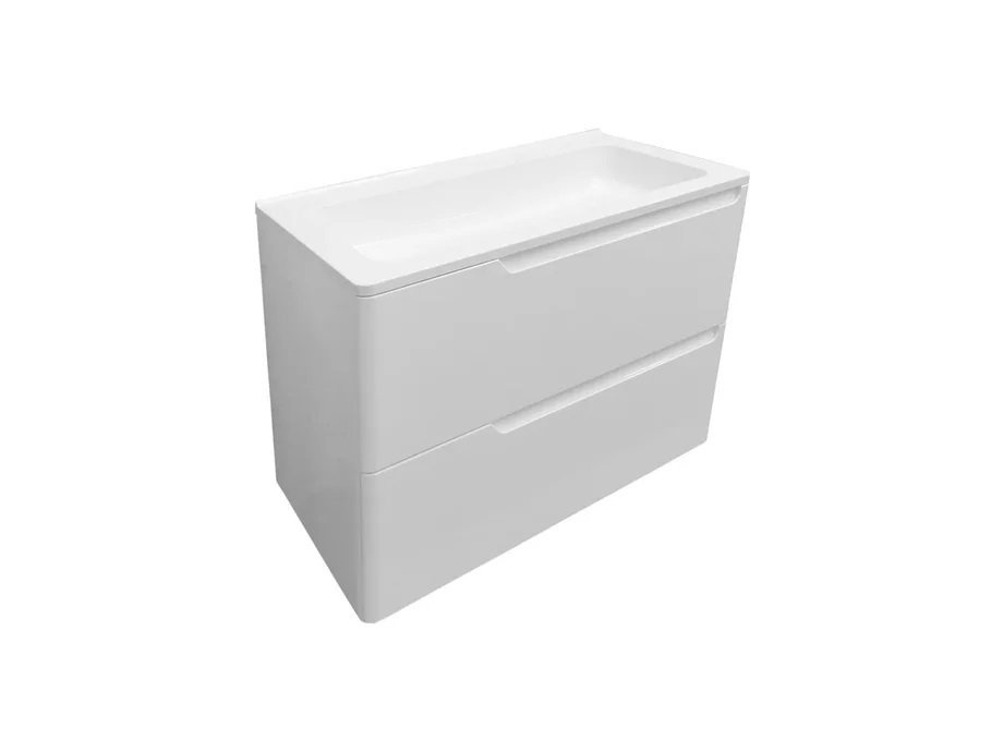 Мебель для ванной комнаты Эстет Kare Luxe 70 подвесной 2 ящика, цвет белый - фото 4