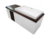 Фото Мебель для ванной Эстет Malibu (Малибу)140 2 ящика со вставкой массив R 3