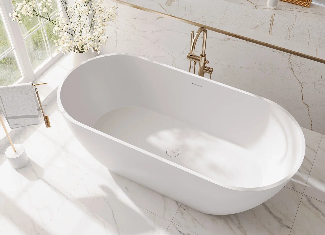 Ванна отдельностоящая Эстет Miami 1685х758 solid ФР-00017888 белая 220000₽