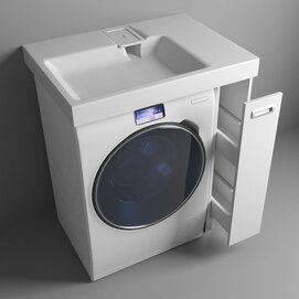 Тумба с раковиной Эстет Riga Luxe ФР-00009660 80х57 (ящик) L