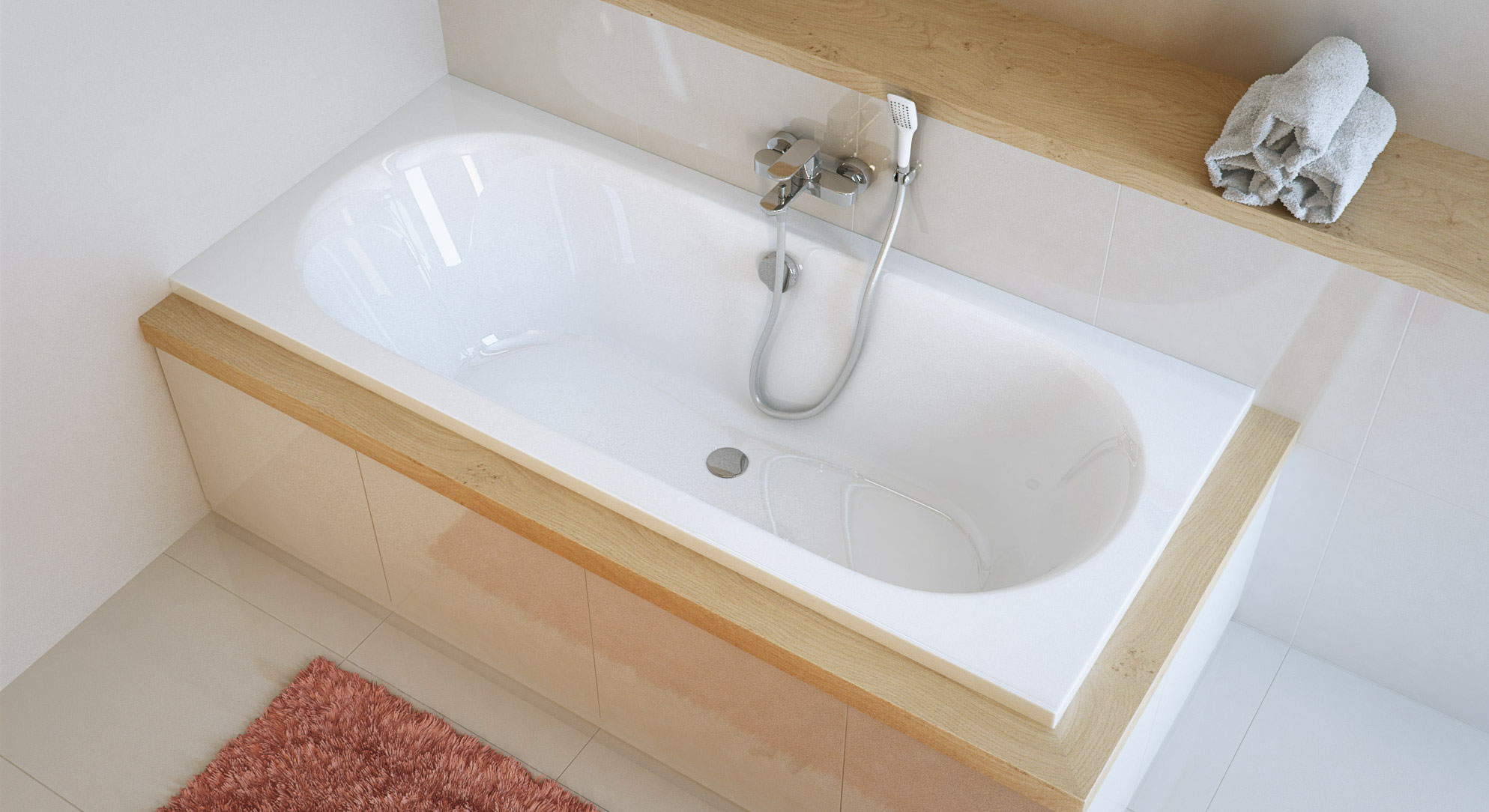 Акриловая ванна Excellent Oceana 180x80, размер 180x80, цвет белый WAEX.OCE18WH - фото 2