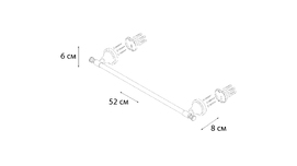 Фото Полотенцедержатель Fixsen Crystal FX-35001A