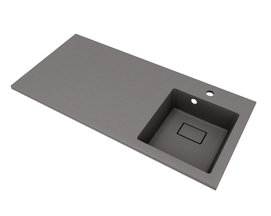 Раковина над стиральной машиной Florentina Аванти 100 см 10.310.0R100.307 правая, серый шёлк